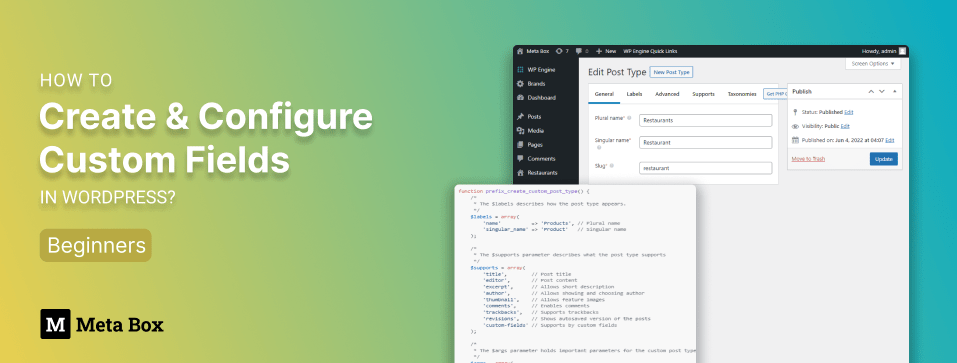 create custom fields