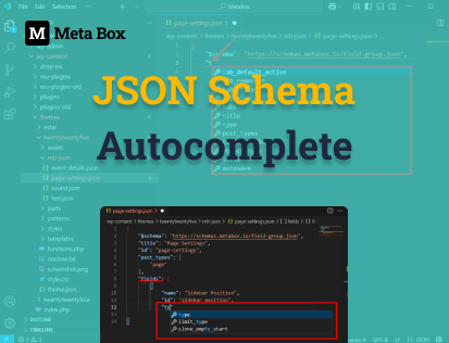 JSON schema autocomplete simplifies