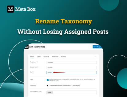 Rename taxonomy without losing data