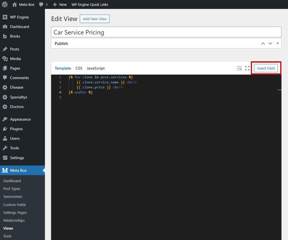 First, add this code