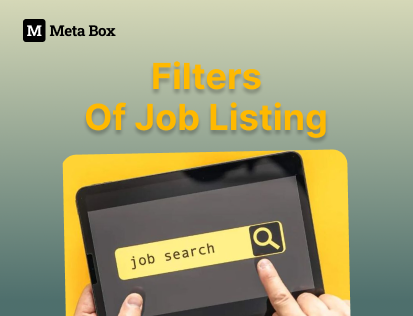 create filters of job listing
